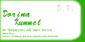 dorina kummel business card